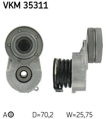 Rolo tensor da correia trapezoidal estriada SKF ref. VKM 35311